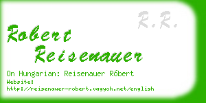 robert reisenauer business card